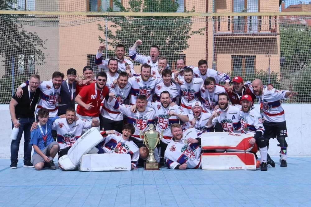 SK Jihlava slaví titul. Foto: Ladislav Jonák