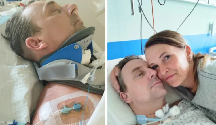 Policisté pořádají sbírku pro kamaráda. Po skoku do bazénu bojuje o život