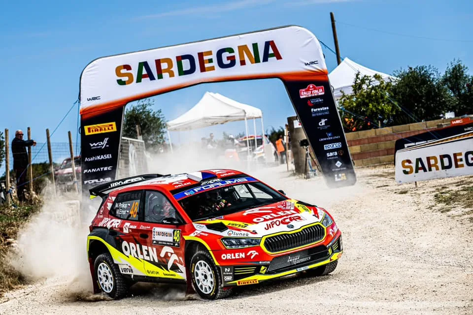 Jihlavský závodník Martin Prokop si z rally na Sardinii veze bramborovou medaili. Foto: poskytl Martin Prokop/facebook