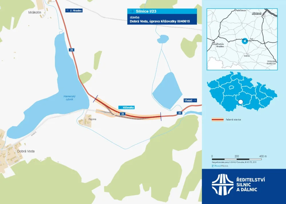 Mapa, jak se křižovatka upraví. Zdroj: ŘSD