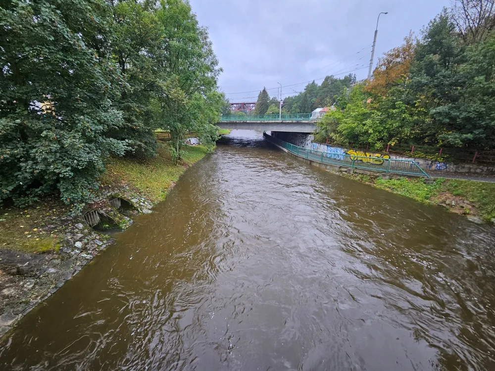 Řeka Jihlava v Jihlavě, 14.9.2024