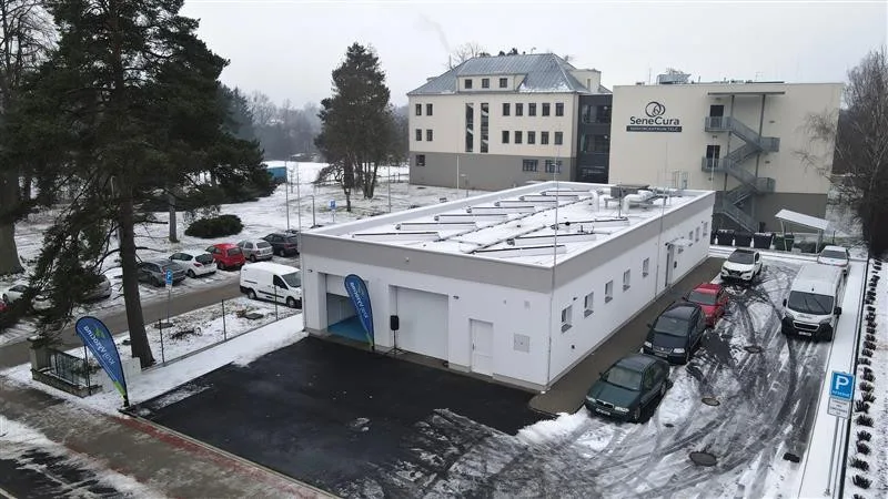 Záchranáři v Telči mají nové stanoviště na kraji města, základna vyšla na 21 milionů. Foto: Se svolením Kraje Vysočina