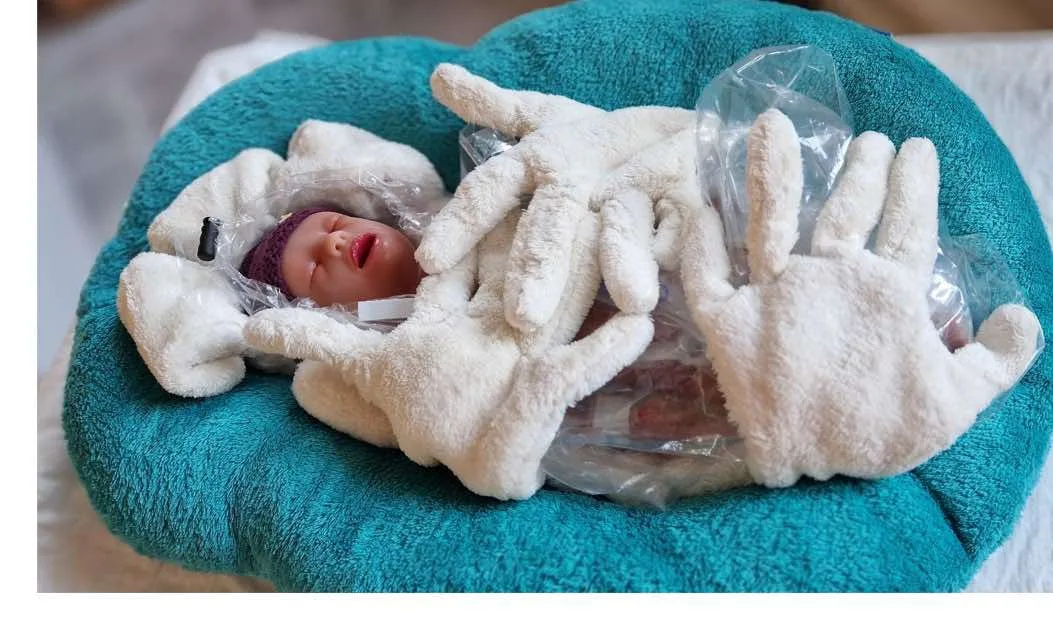 FOTO: Zdravotníci z Vysočiny se mohou učit na simulátoru nedonošeného dítěte. Foto: Se svolením VŠPJ
