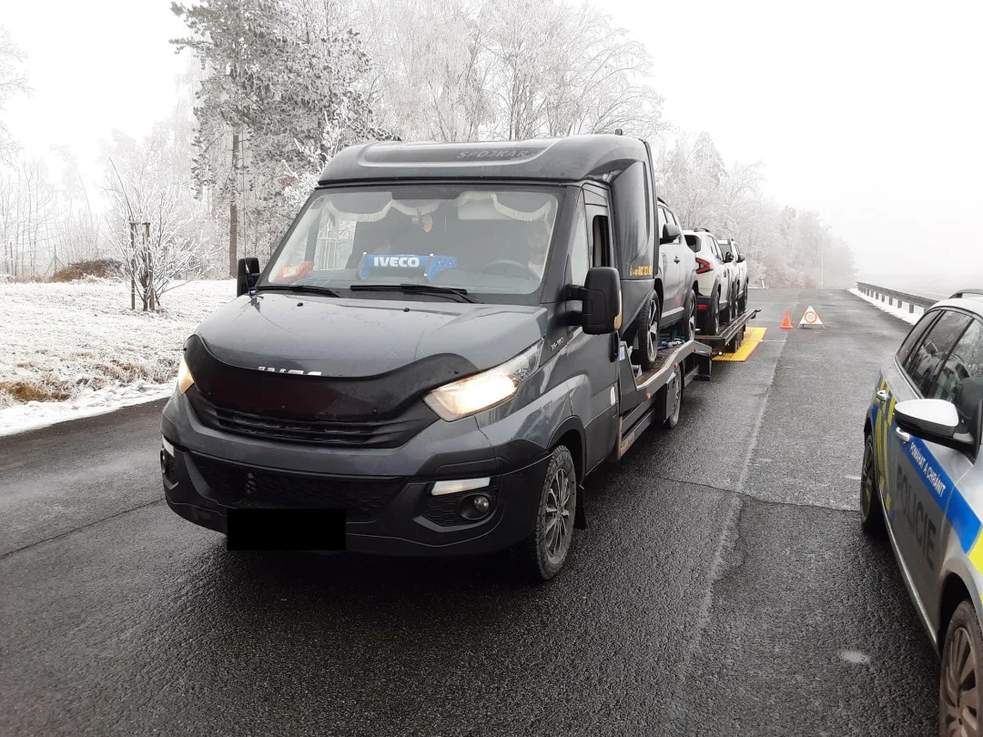 Řidiči v kamionech neunikli kontrole od policie. Prohřešků na Vysočině bylo hodně