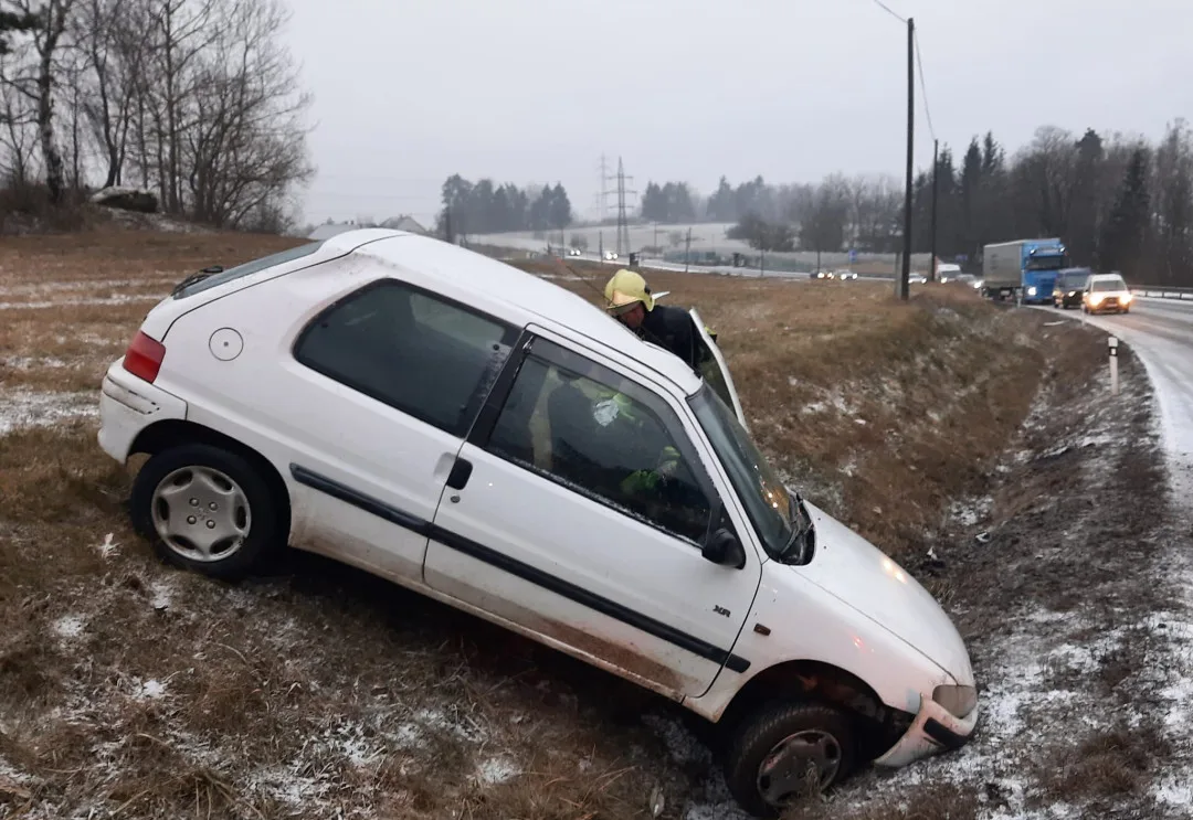 Foto z nehody v Oslavičce
