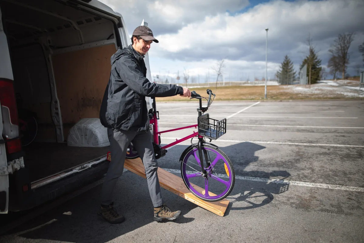 Sdílená kola ve Žďáru nad Sázavou. Foto: Se souhlasem Městského úřadu Žďár nad Sázavou