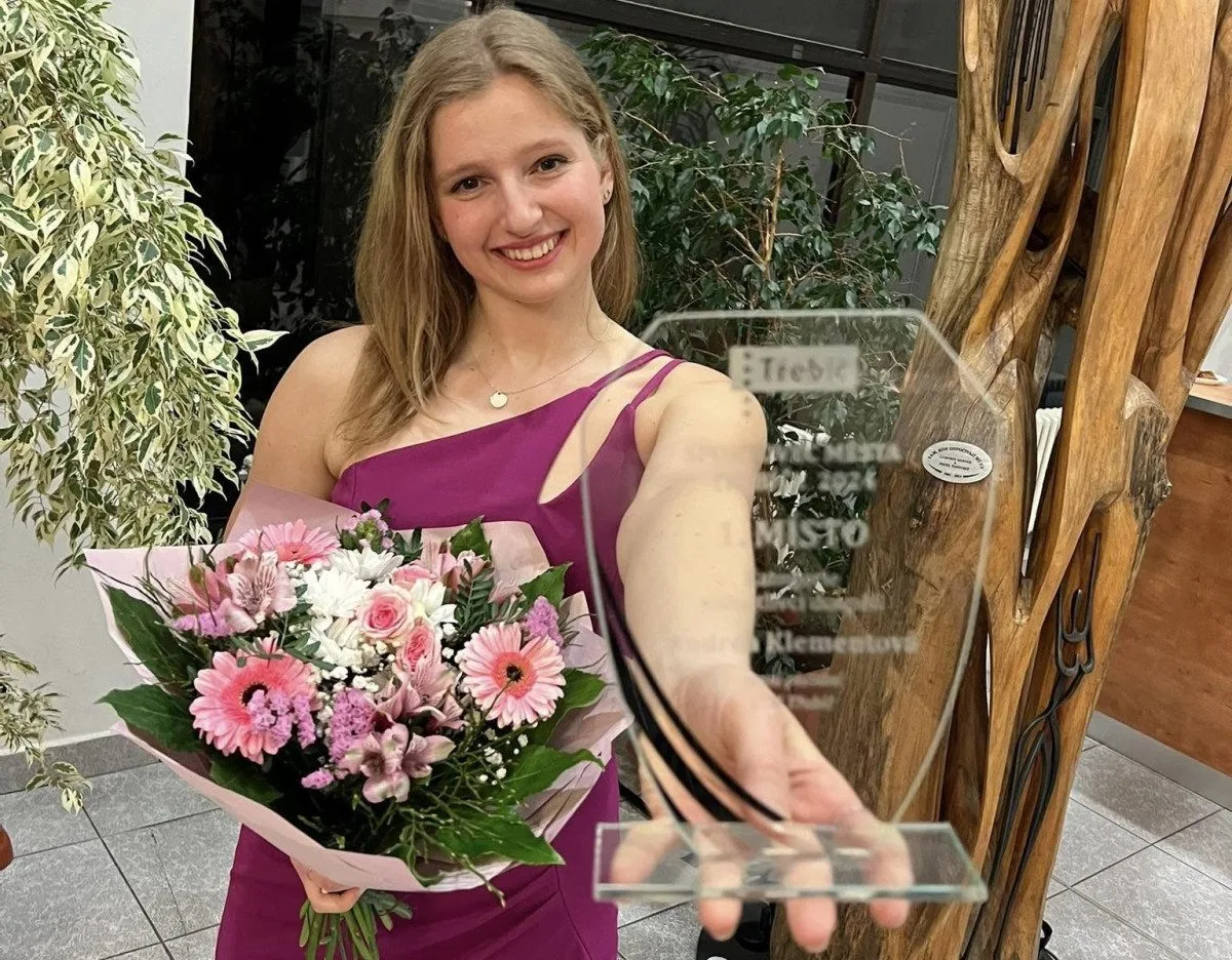 Zimní plavkyně Andrea Klementová je opět Sportovec města Třebíče, v sobotu vyhrála další závody. Foto: Se souhlasem Andrey Klementové