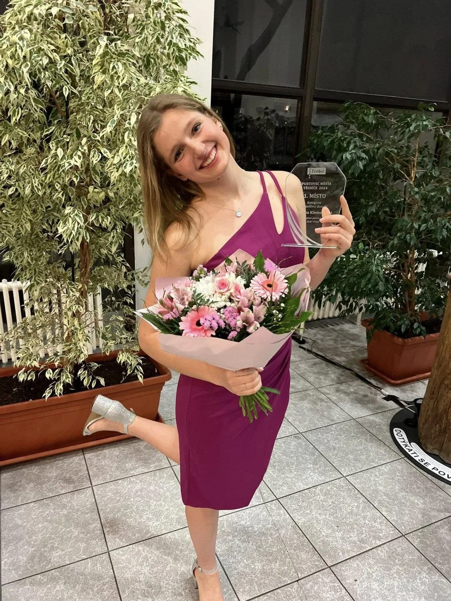Zimní plavkyně Andrea Klementová je opět Sportovec města Třebíče, v sobotu vyhrála další závody