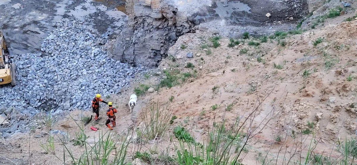 Hasiči na Žďársku vytáhli psa z kamenolomu. Chlapi, děkuji mnohokrát, říká majitelka