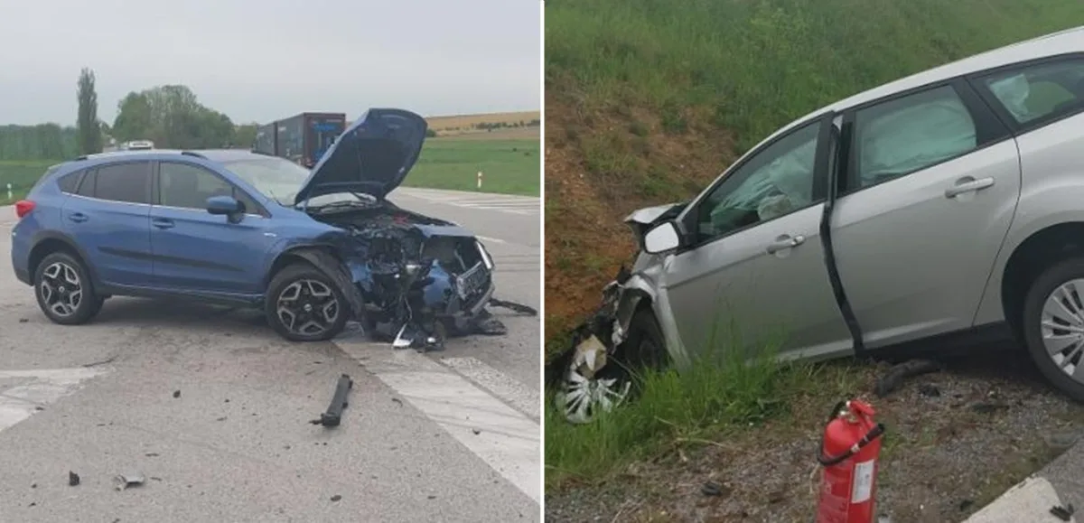Šestašedesátiletá řidička nedala přednost v jízdě. Škoda je čtvrt milionu. Foto: Se svolením Policie ČR