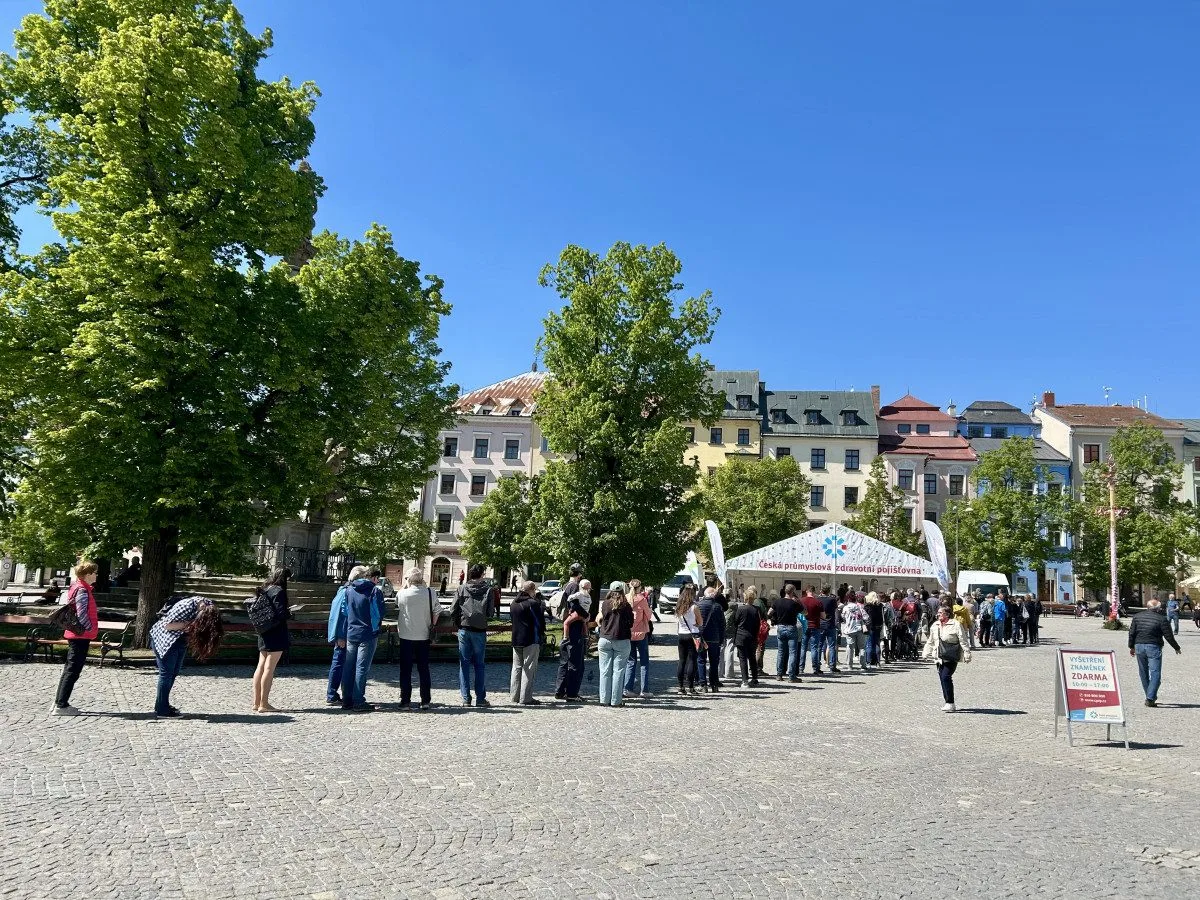 O kontrolu znamének byl v Jihlavě zájem. Hodinu a půl ve frontě, řekl první čekající