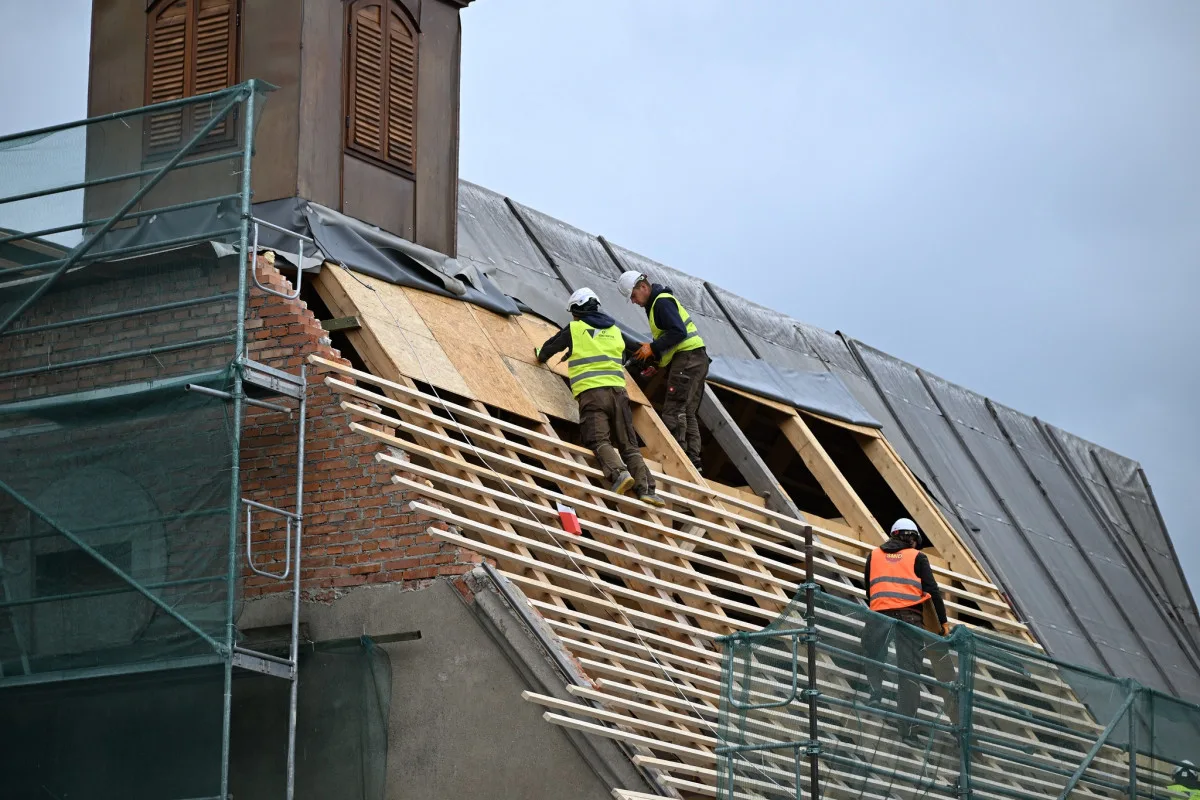 Město Havlíčkův Brod opravuje střechu kostela, který dlouhá desetiletí chátral. Foto: Se svolením Města Havlíčkův Brod