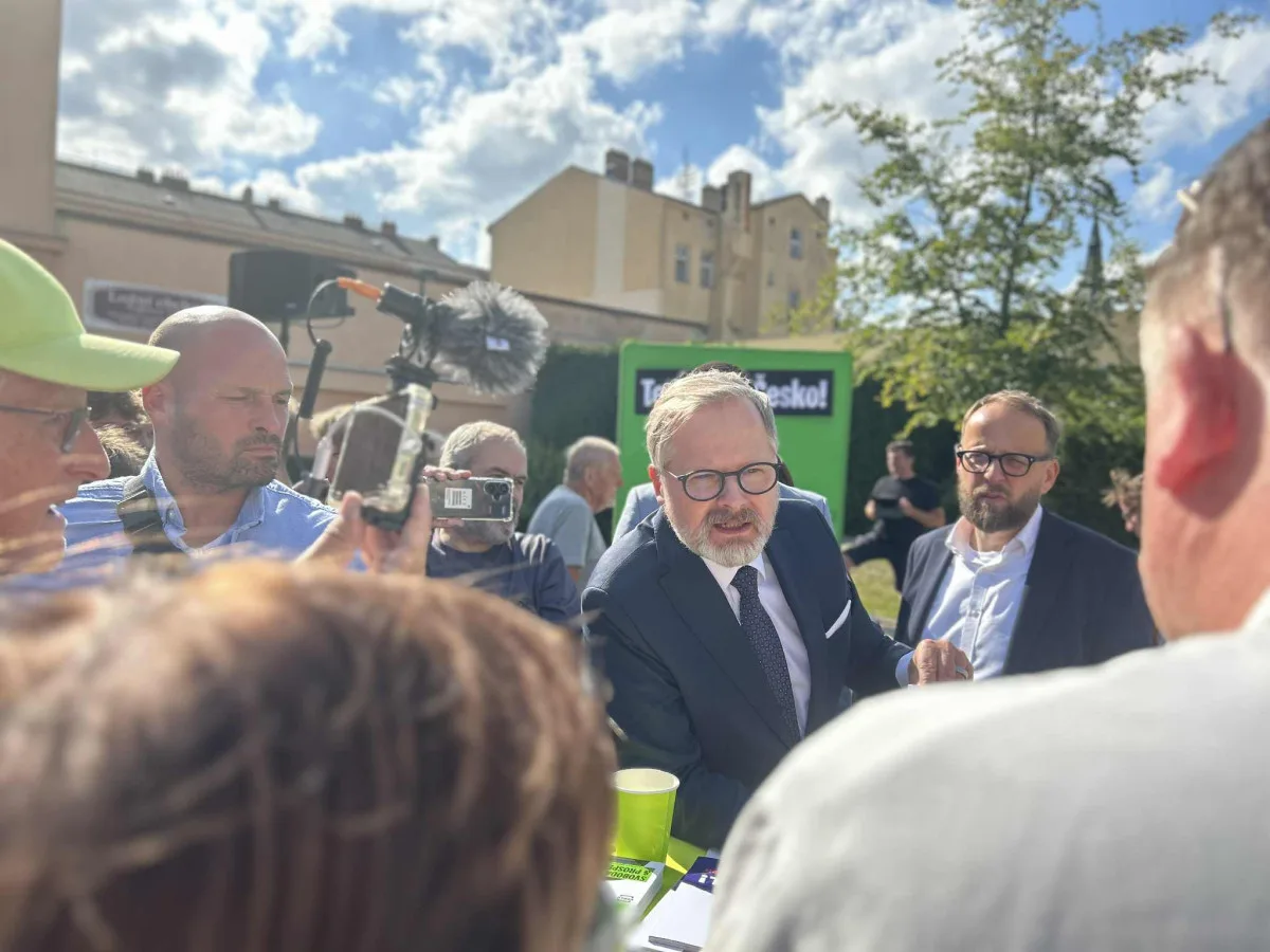 FOTO: Jihlava středobodem politické mapy Česka. Po Rakušanovi přijel i premiér Fiala