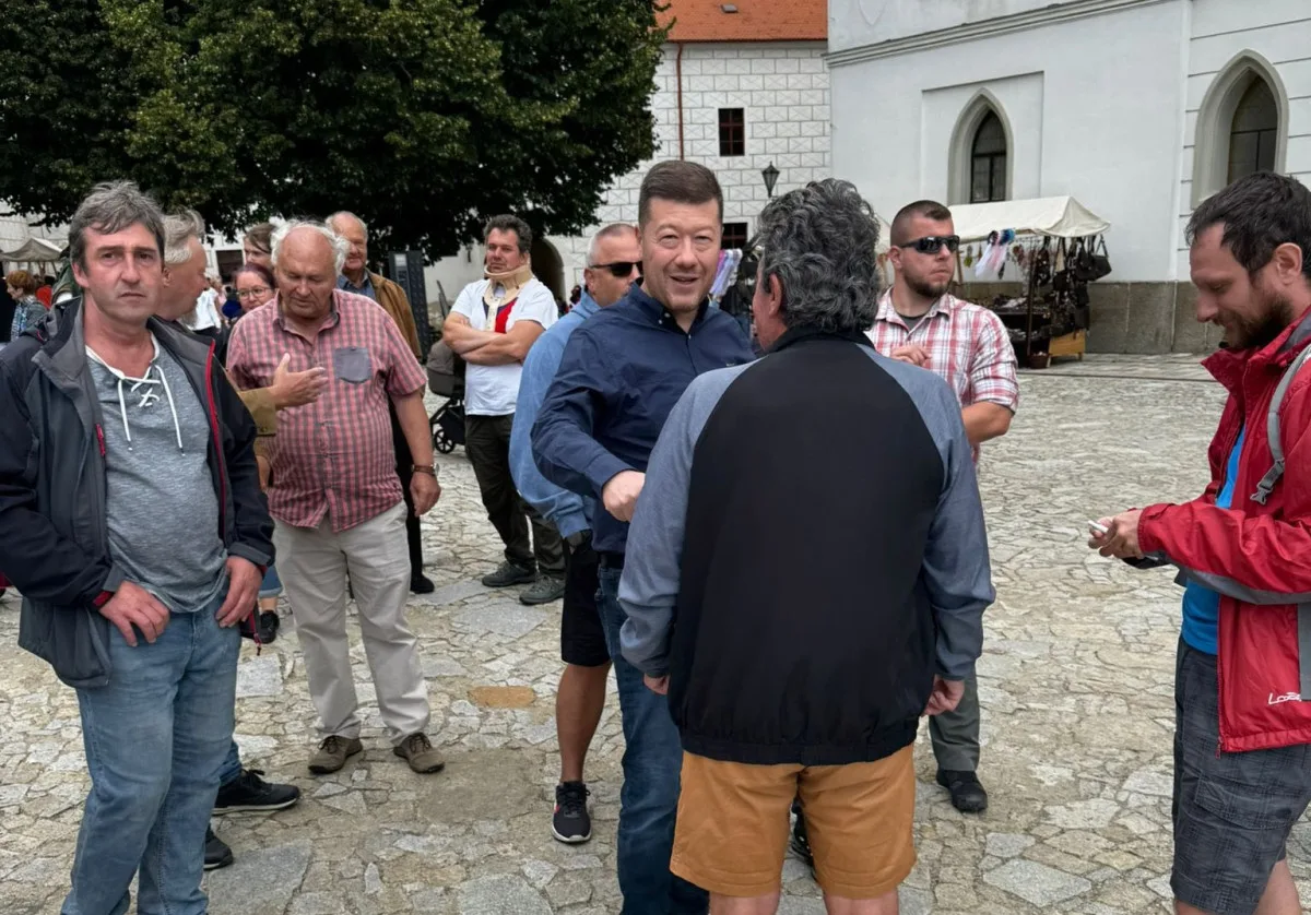 Tomio Okamura zneužil městskou akci, říká radnice. Jel jsem kolem, hájil se politik. Foto: Se svolením Města Třebíč