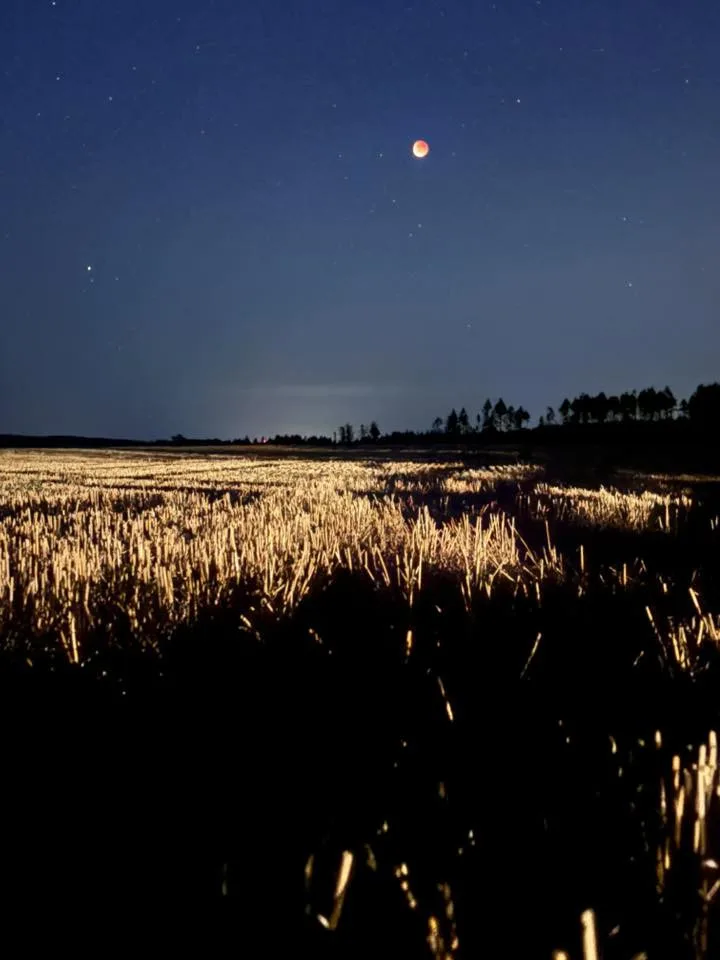 FOTO: Výjimečná událost. Zatmění měsíce v noci na dnešek fotili i lidé na Vysočině