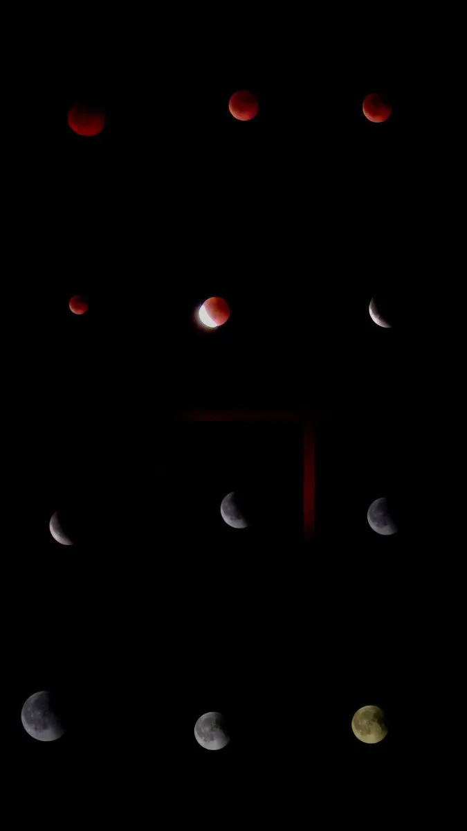 FOTO: Výjimečná událost. Zatmění měsíce v noci na dnešek fotili i lidé na Vysočině