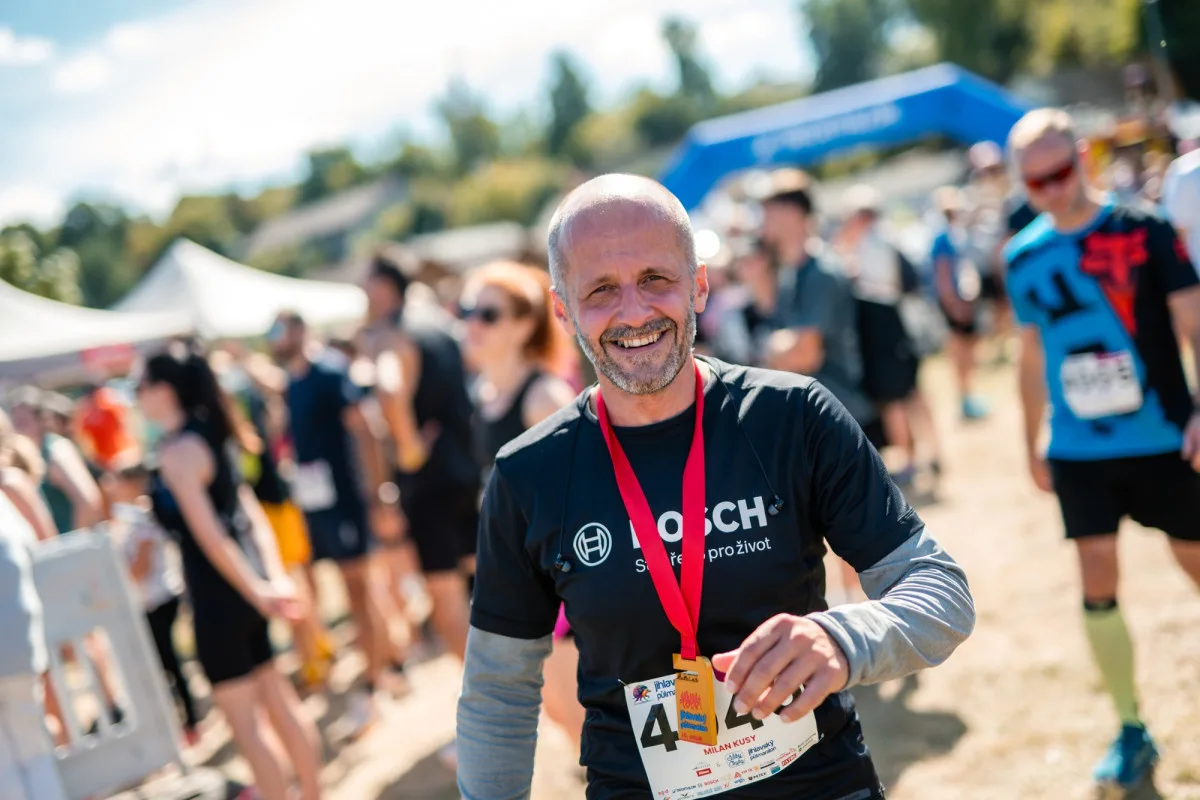 Záběry z průběhu akce Jihlavský půlmaraton 2025 ze dne 7. září 2025. Foto: Bosch