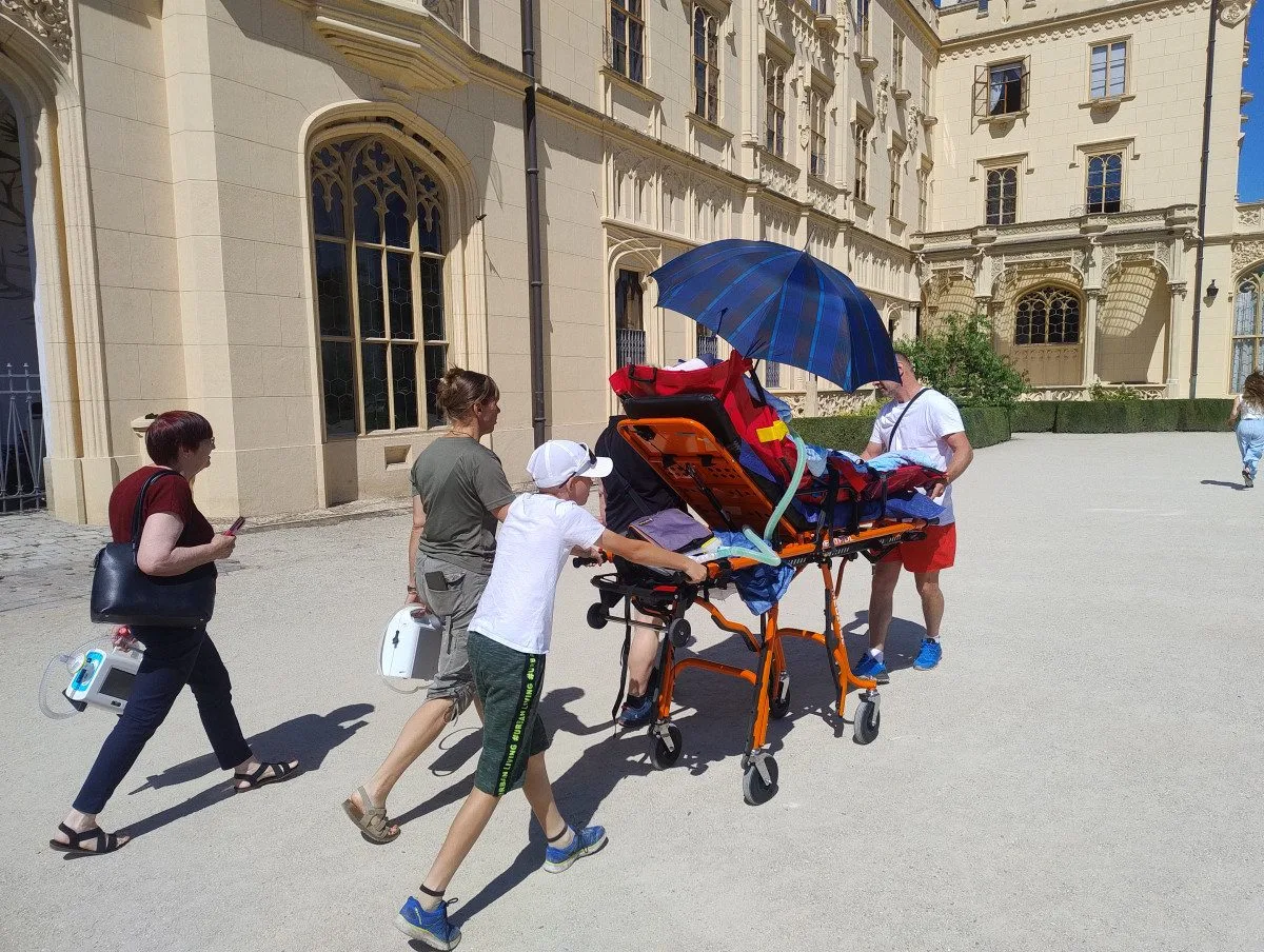 Natálie komunikuje jen pomocí počítače. Má za sebou vysněný výlet na jižní Moravu