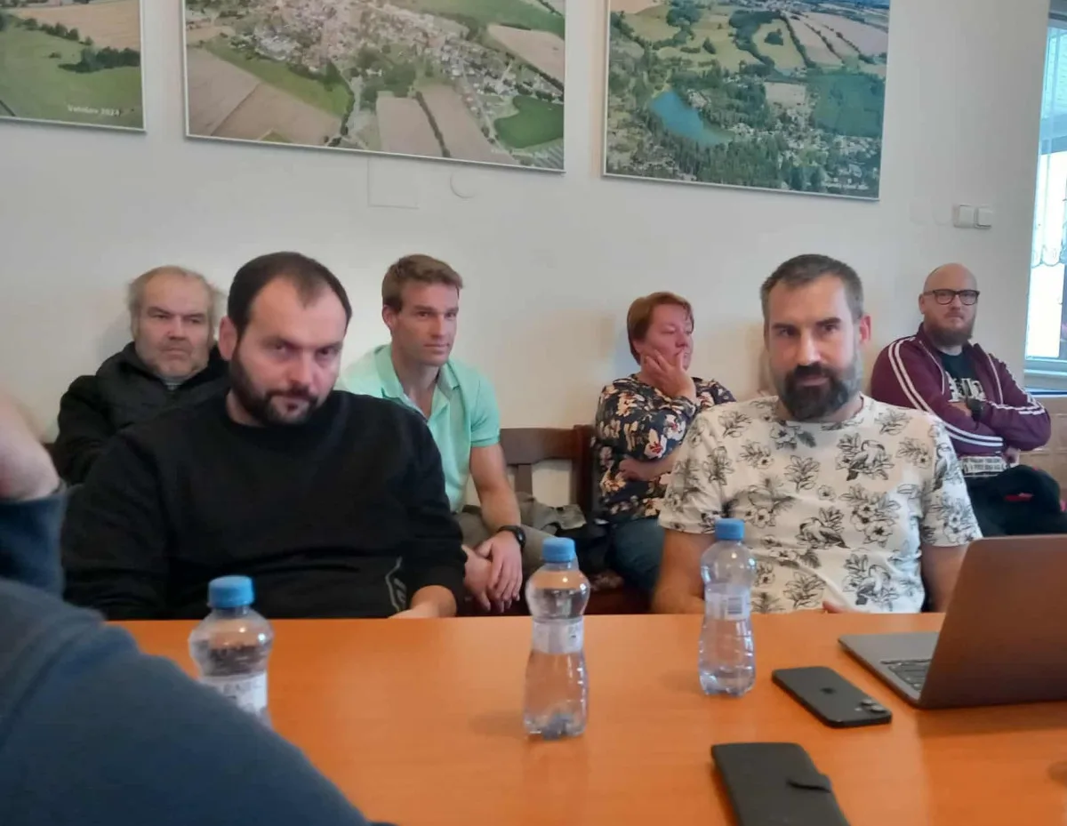 Nový starosta Pavel Koníř (vpravo) a druhý místostarosta Milan Brtnický (vlevo).