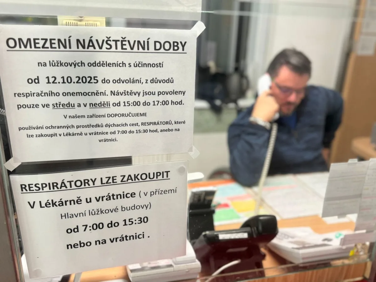 Pelhřimovská nemocnice omezila kvůli respiračním onemocněním návštěvy. Foto: Se svolením Nemocnice Pelhřimov
