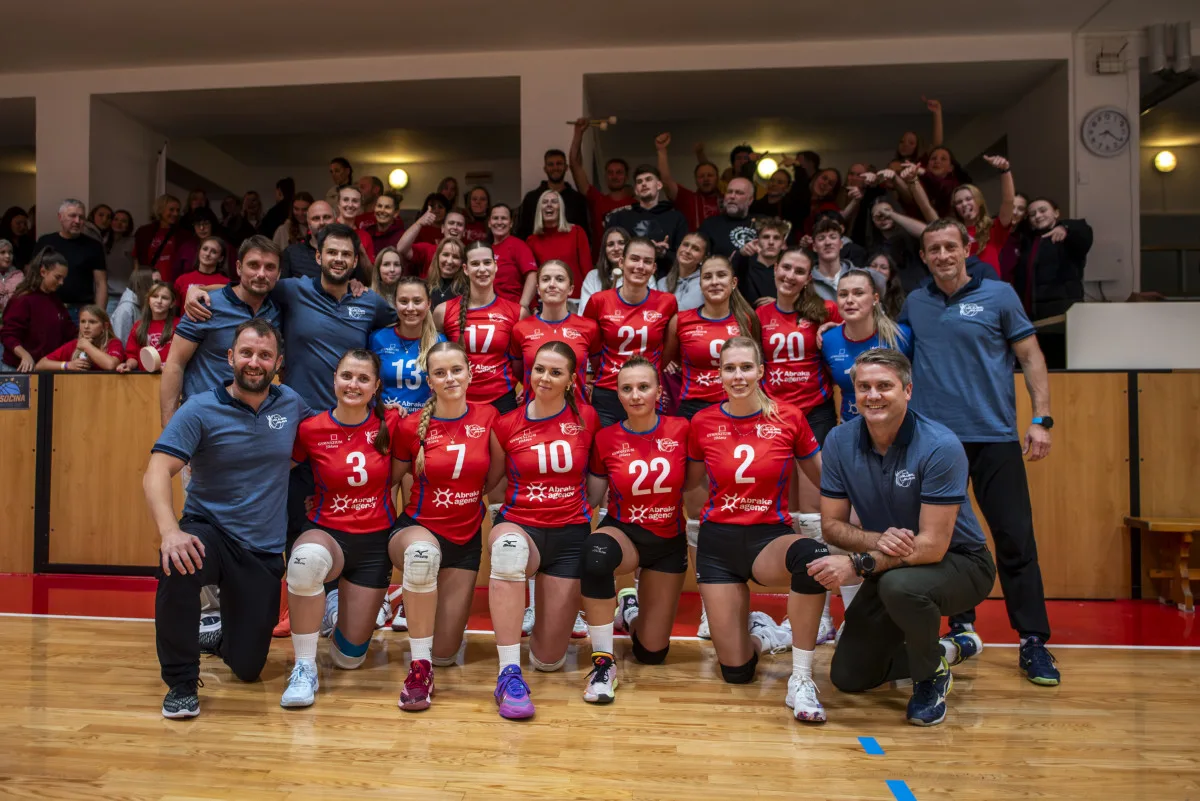 VIDEO: Český pohár ve volejbalu v Jihlavě proti extraligové Ostravě viděla plná hala. Foto: Marcela Svobodová