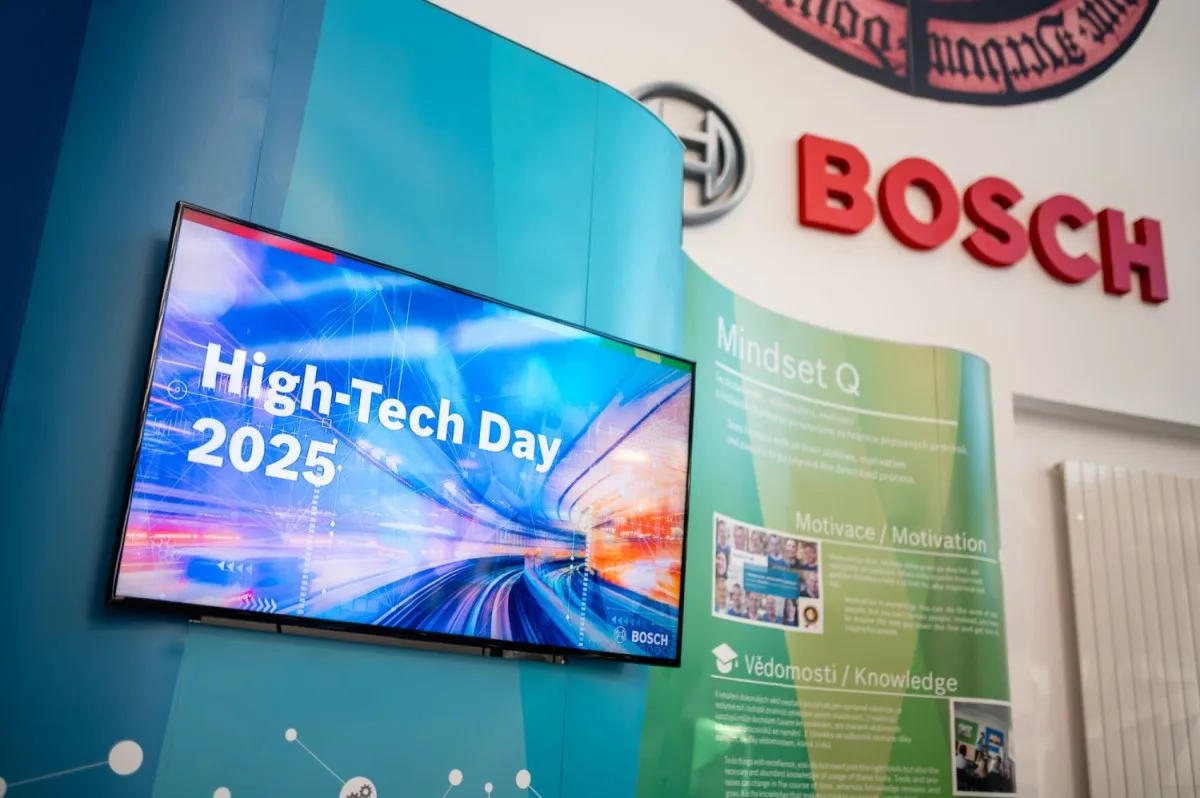 Bosch představil studentům firmu, výrobu a moderní automobilové technologie