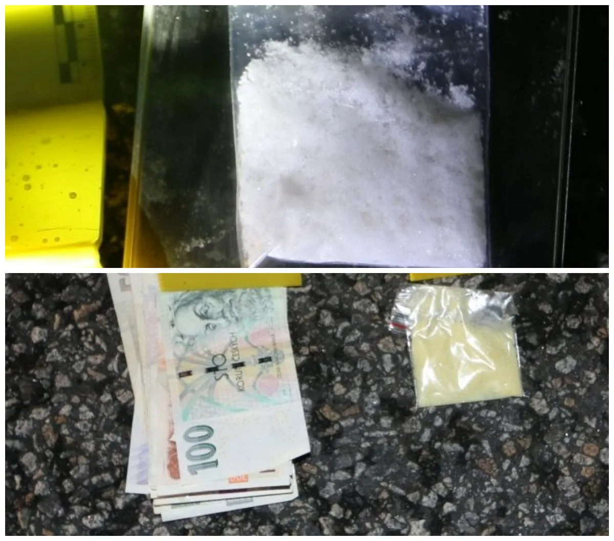 Policie na D1 dva dopadla dealery z Jihlavy. Jeden z nich drogy vyhodil na vozovku