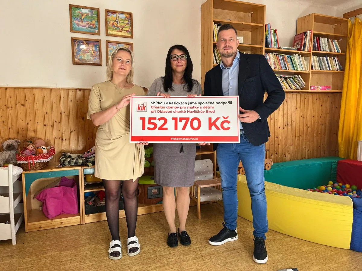 Na rekonstrukci azylového domu sv. Kateřiny v Havlíčkově Brodě přispěla sbírka KiK