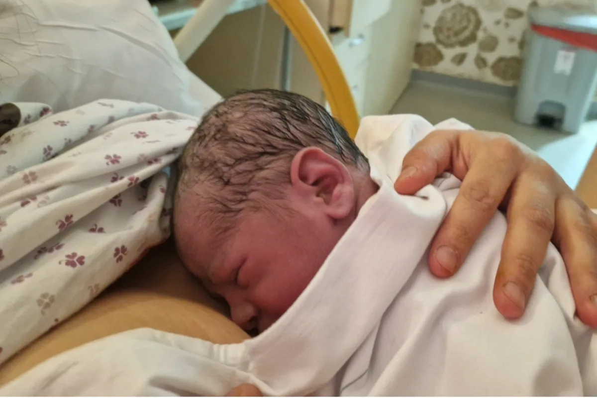 Prvním letošním miminkem je Justin. V Jihlavě se narodil deset minut po půlnoci. Foto: Se souhlasem Nemocnice Jihlava