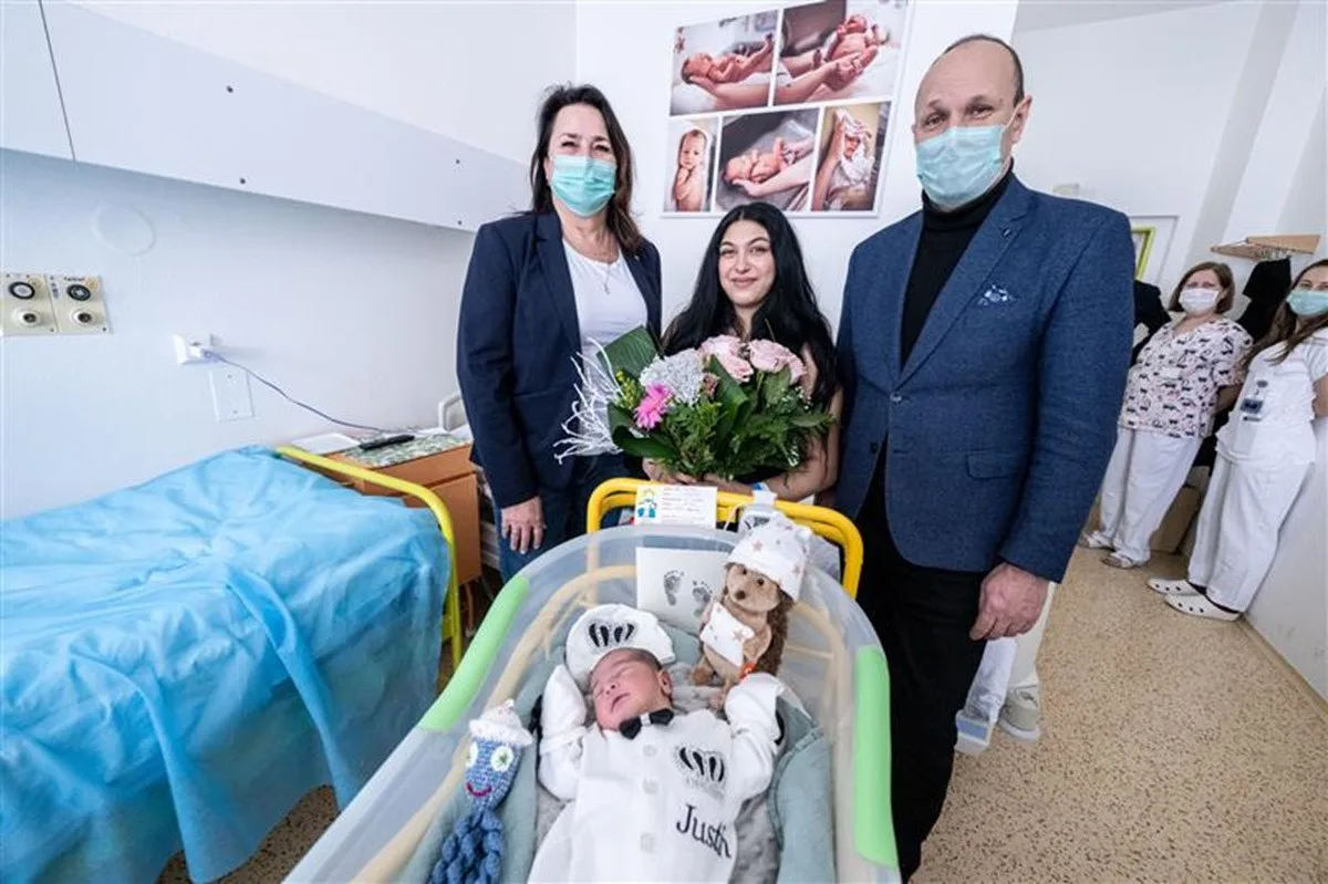 Prvního Jihlavana roku 2026 dnes navštívil primátor, nová náměstkyně a hejtman. Foto: Se svolením města Jihlava
