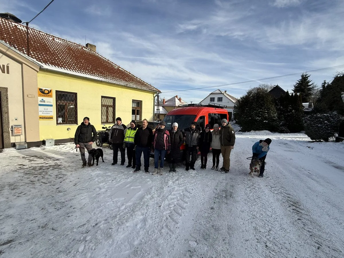 Demolice mostu je nezastavila. Řehořov a Nadějov vyrazily na společný novoroční výšlap