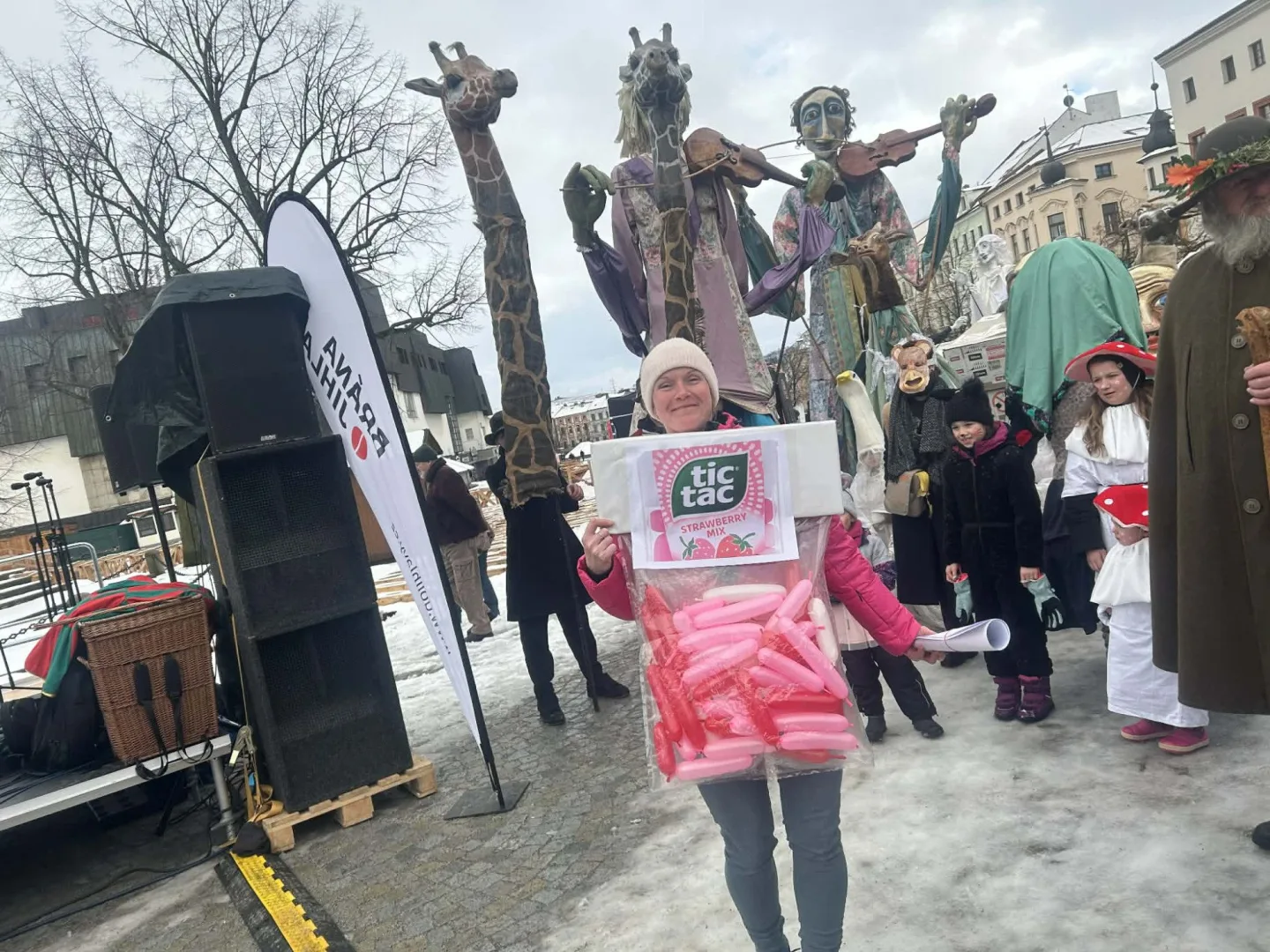 FOTO + VIDEO: Jihlavské ulice žijí Masopustním průvodem, zapojily se desítky masek