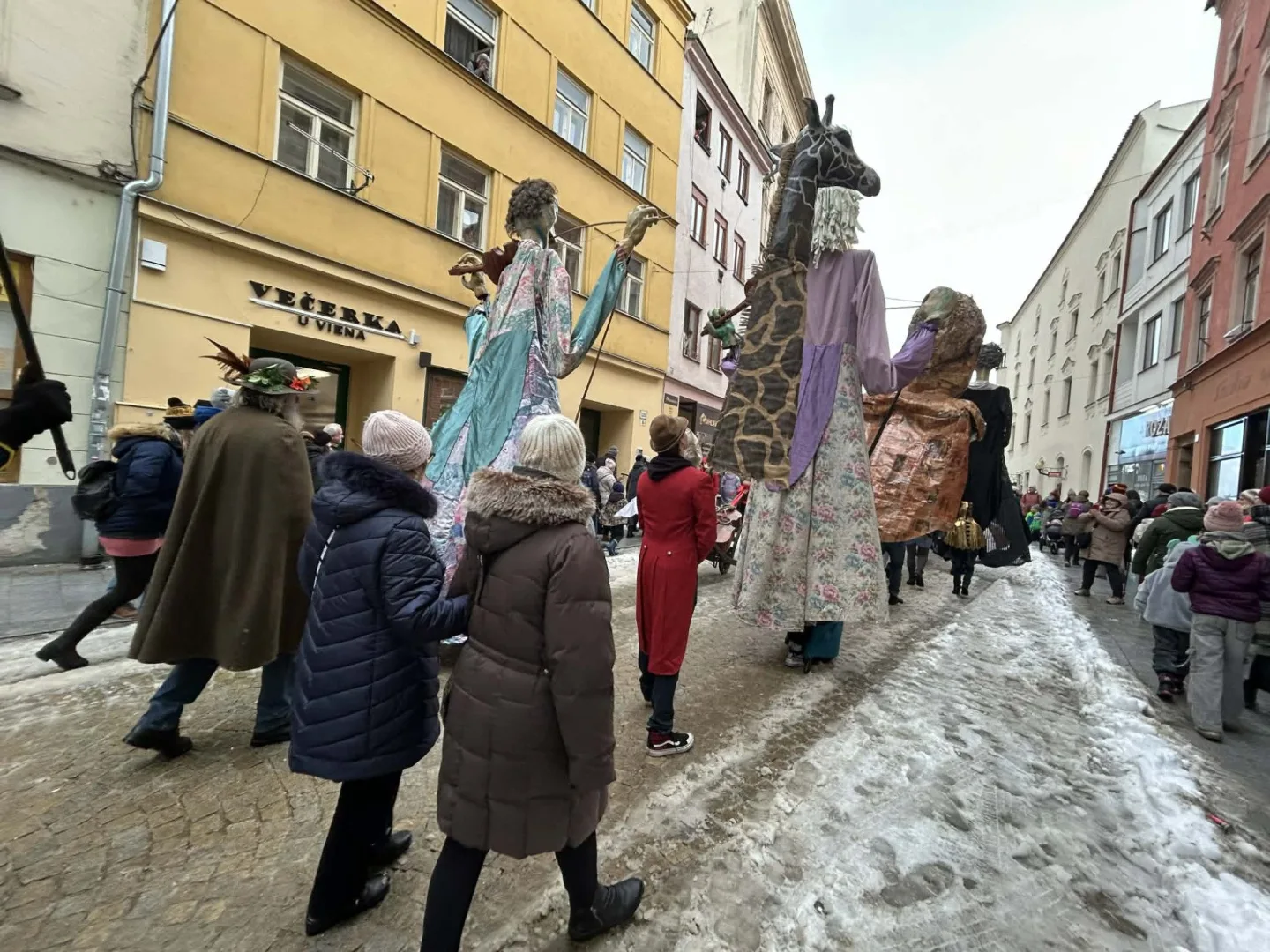 FOTO + VIDEO: Jihlavské ulice žijí Masopustním průvodem, zapojily se desítky masek