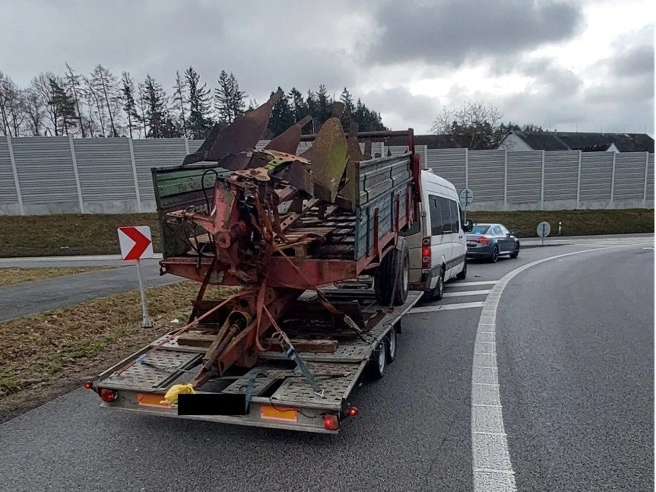 Policisté na dálnici D1 kontrolovali cizince, který neměl v Česku co dělat. Foto: Se svolením Policie ČR