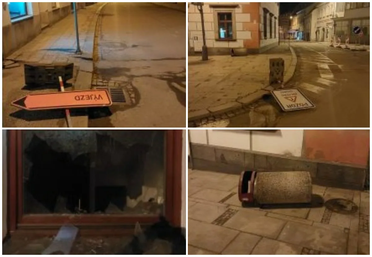 Zfetovaný opilec ničil věci na náměstí ve Velkém Meziříčí. Střízlivěl na záchytce