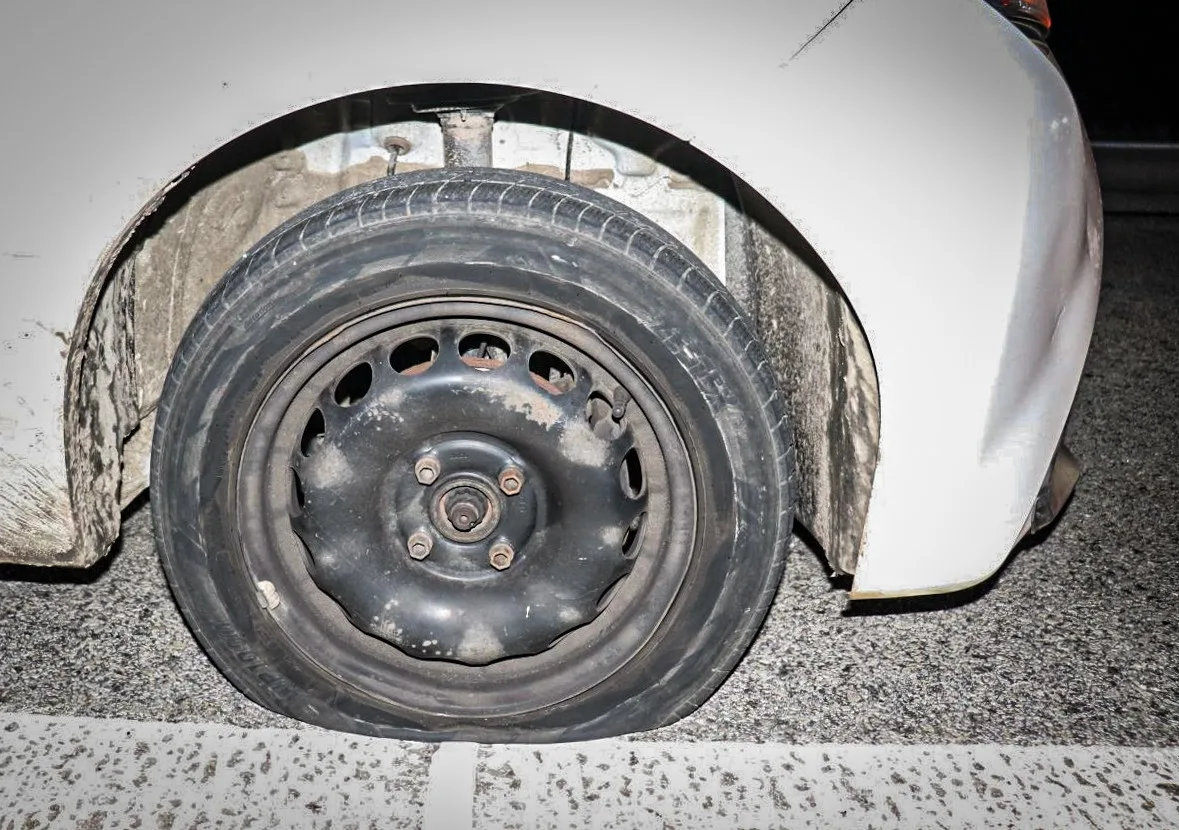 Použití zastavovacího pásu. Foto: Se svolením Policie ČR