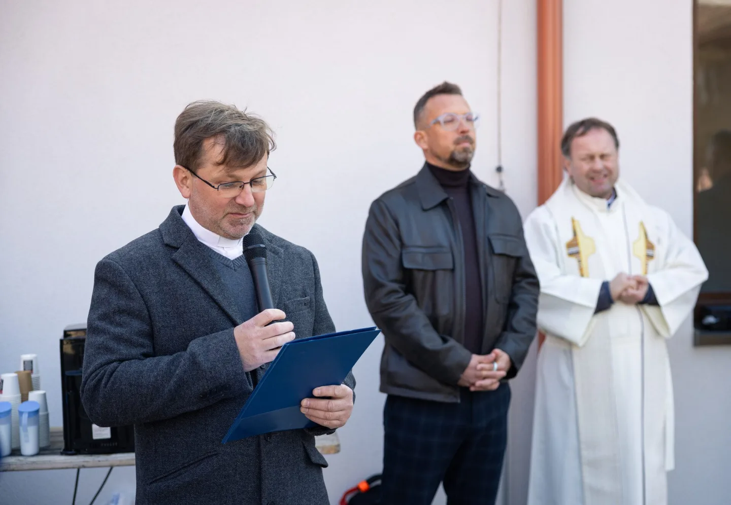 Slavnostní požehnání a otevření nového farního domu sv. Anežky v Myslibořicích. Foto: Lukáš Malotín - Člověk a víra