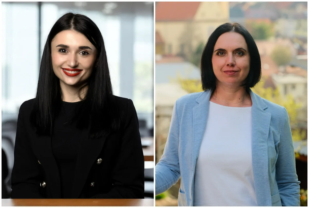 Zleva: Solomiia Makovska a Petra Smolová