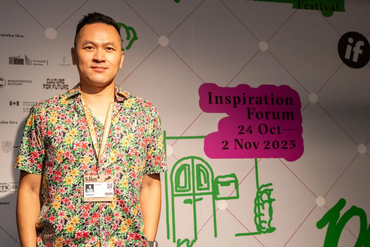 Spisovatel Kevin Chen, autor Města duchů na MFDF Jihlava. Foto: MFDF Jihlava, Antonín Chloupek