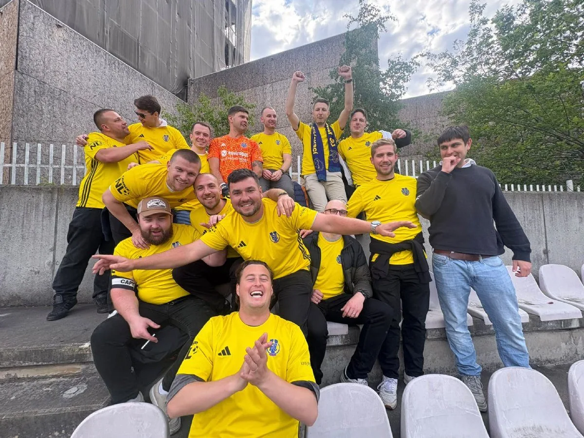FC Vysočina porazila rezervu Sparty i díky podpoře fanoušků. Ti přijeli i z Anglie. Foto: FC Vysočina Jihlava