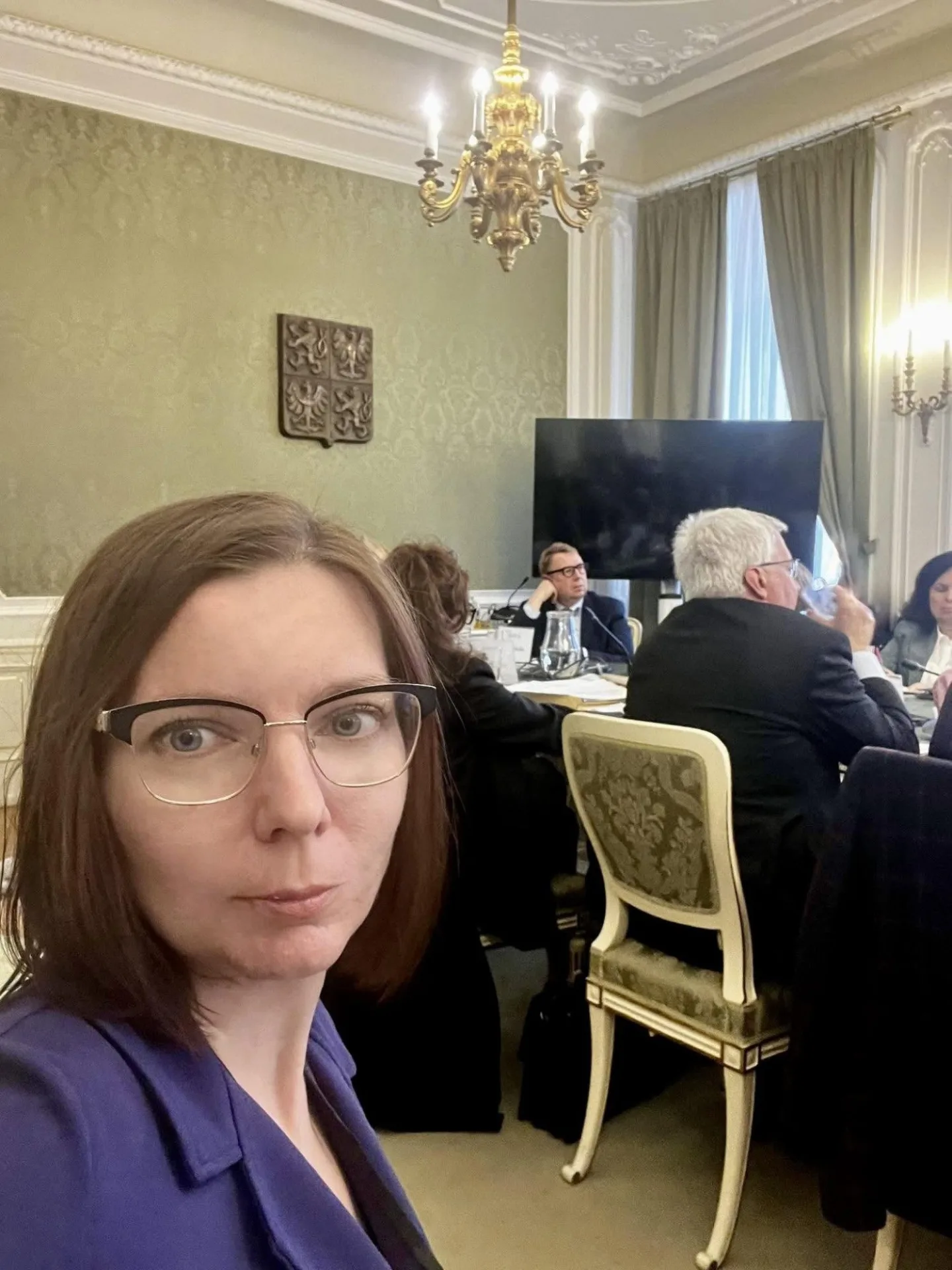 Karolína Kubisková se letos zúčastnila jednání u kulatého stolu v Senátu na téma Dítě v ohrožení. Foto: Poskytla Karolína Kubisková