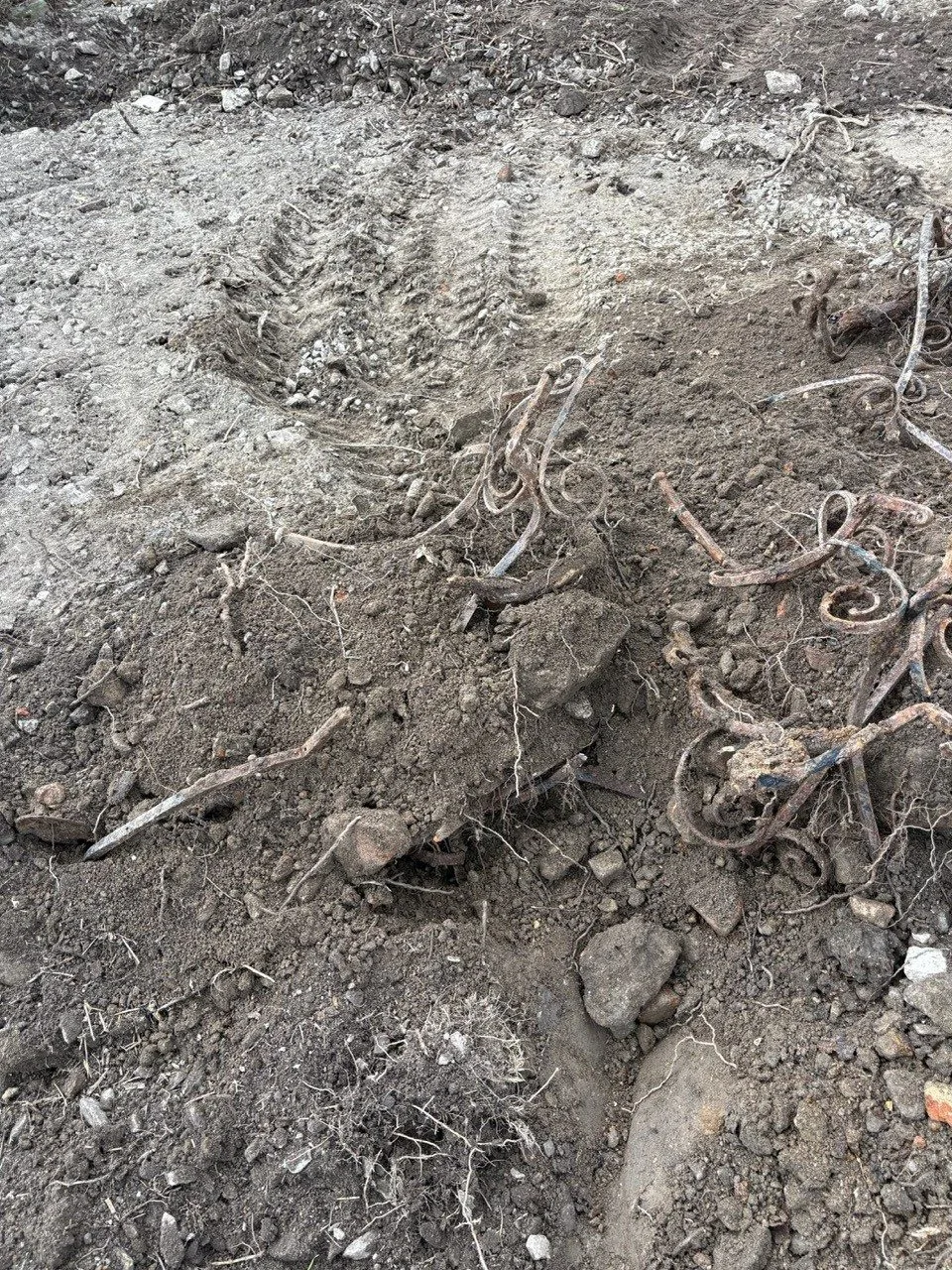 Ve Větrném Jeníkově bagrista vykopal hromadu železa. Může jít o historickou fontánu