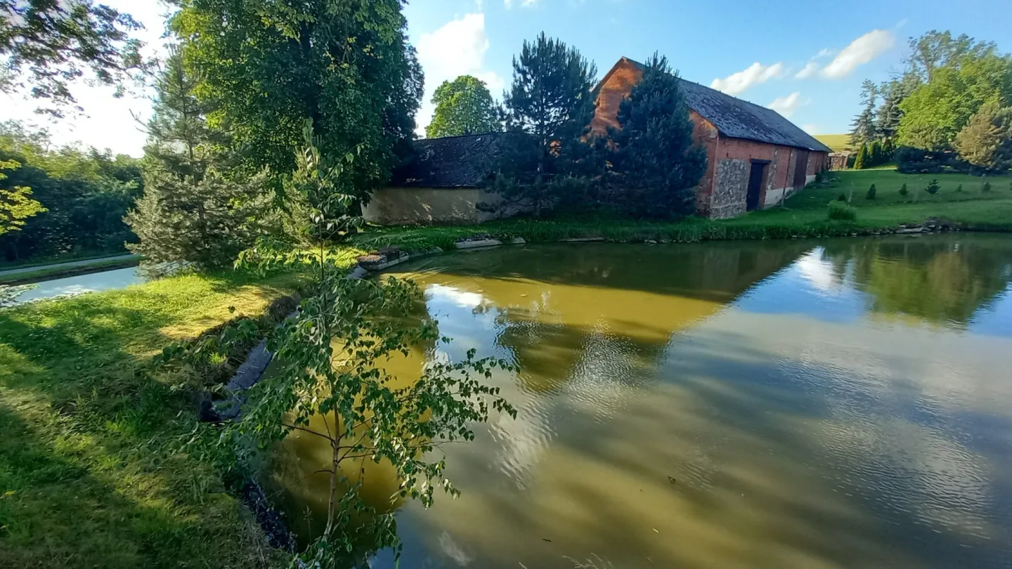 FOTO: Zelený rybník v Bradle bude minulostí, nahradí ho odpočinkové místo s lavičkami
