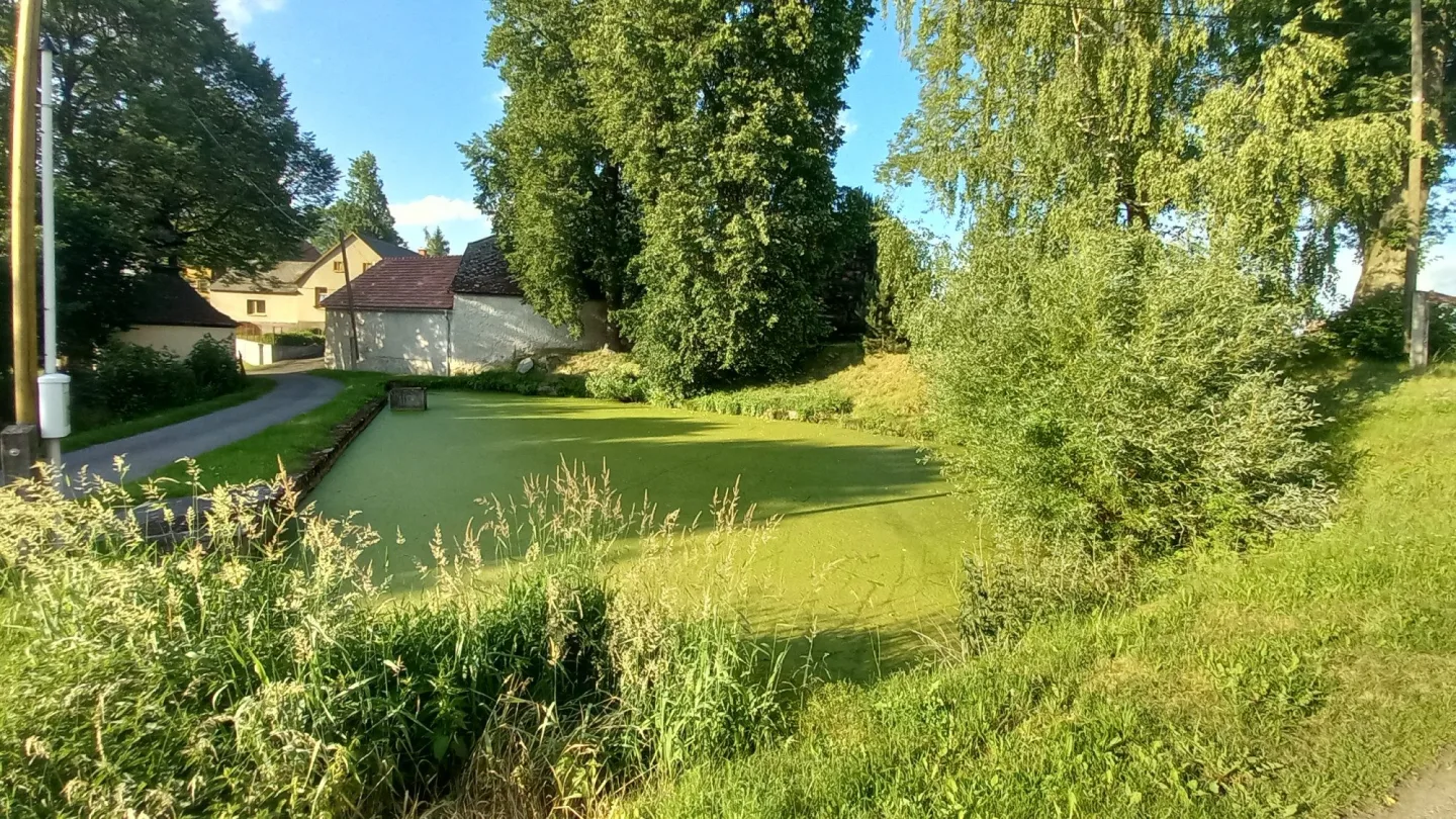 FOTO: Zelený rybník v Bradle bude minulostí, nahradí ho odpočinkové místo s lavičkami