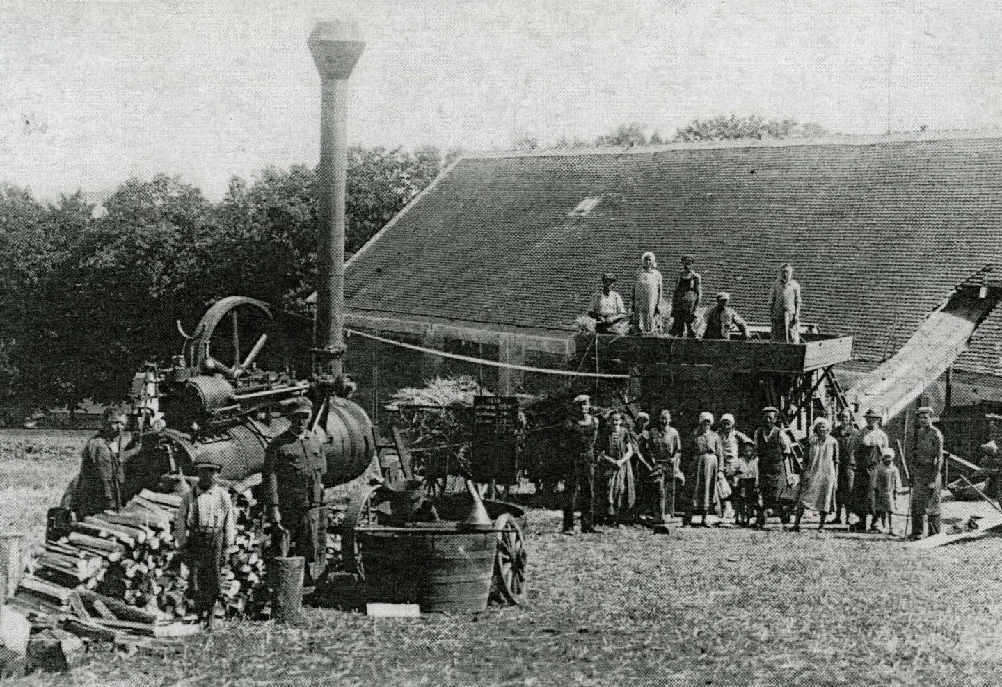 DRBNA HISTORIČKA: Po žních přišlo mlácení obilí, těžká práce s rizikem