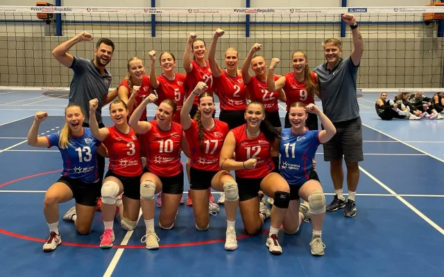 Zápas jihlavských volejbalistek proti extraligovému celku TJ Ostrava