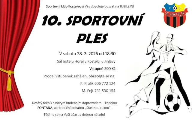 10. Sportovní ples SK Kostelec