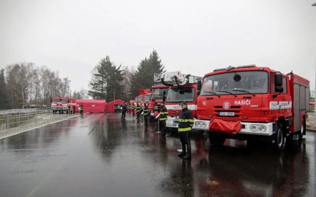 Novy hasičský areál v Jihlavě na Kosovské ulici