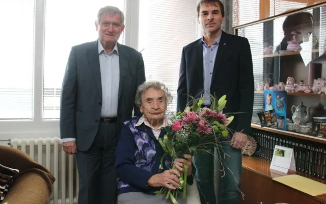 Helena Kyralová s Rudolfem Chloupkem a Radkem Popelkou