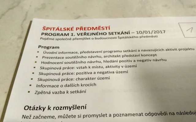 Ze včerejší diskuze o budoucnosti Špitálského předměstí